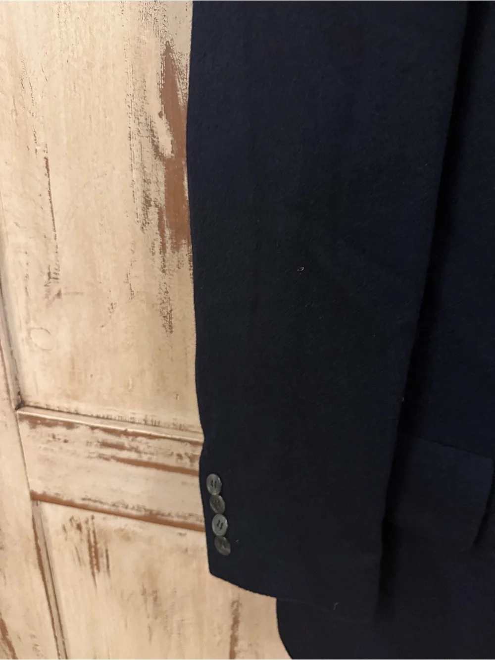 VTG Embassy Square 100% Camel hair timeless sports coat. Navy. Made in the USA